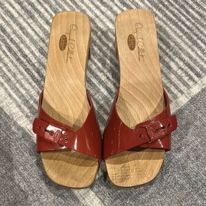 Dr Scholls Women's Red Clogs